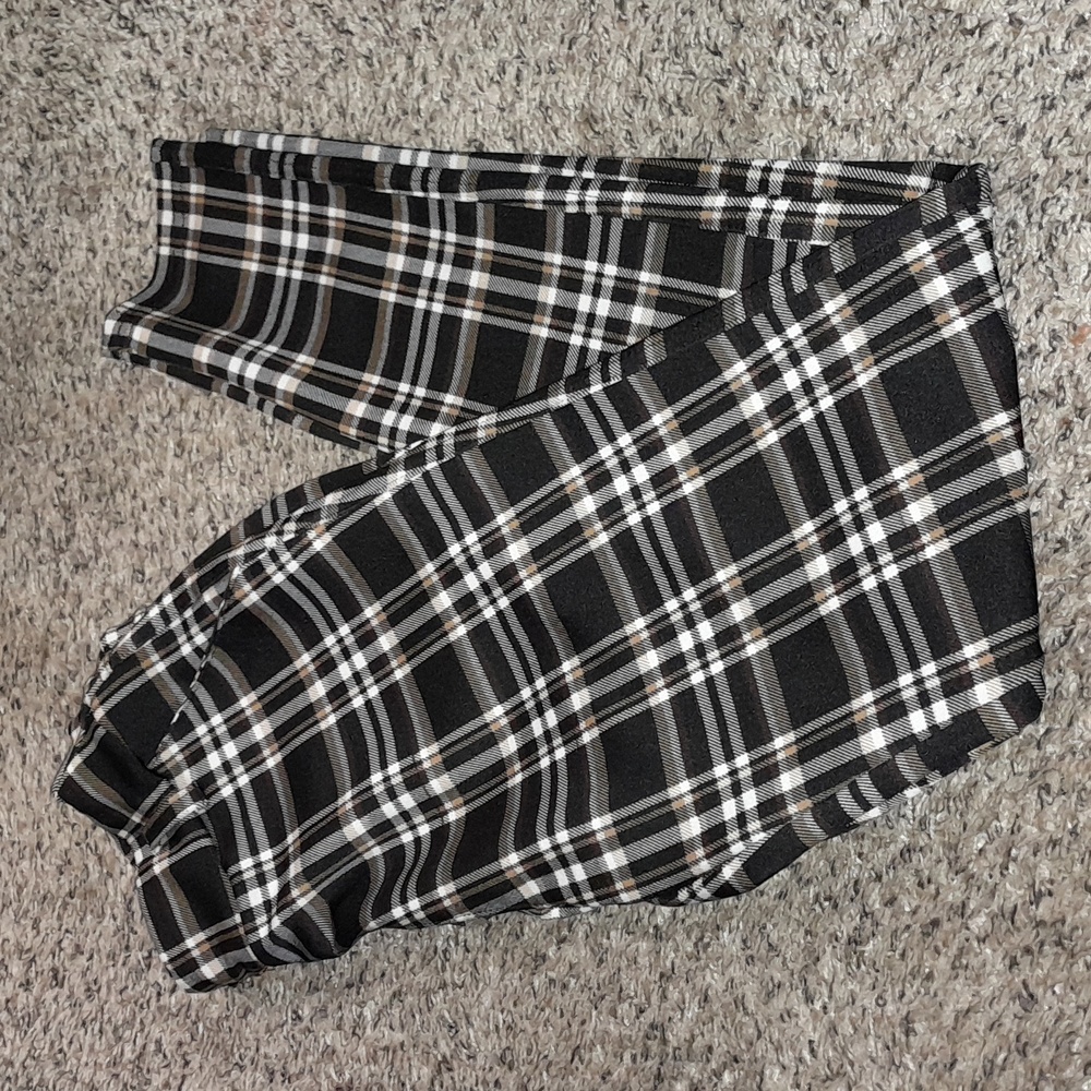 Plaid tight like pants